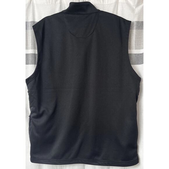 NWT Callaway Quilted Golf Vest Black Mens XL Extra Large UPF 50 Full Zip - Picture 2 of 11